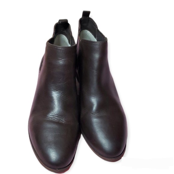 MICHAEL Michael Kors size 7.5 (71/2)Brown Leather Chelsea booties ankle boot - Picture 1 of 7